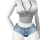 White Jeans Set