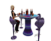 sweet purple bar table