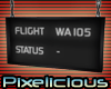 PIX WA Departure Sign