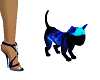 Neon Blue / Black Kitten