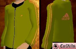 Ziper jacket Green&Orange