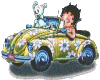 Betty Boop Animation Car