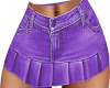 Purple Denim Mini Skirt