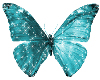 Glitter blue butterfly