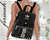 f* Adidas Black Backpack