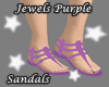 Jewels Purple Sandals