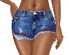 RED ROSE JEAN SHORTS