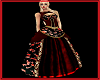 Redblack Brocade dress