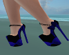 Polka Blue Heels