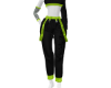 neon verde pant suit w