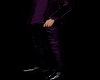 pant cuir purple