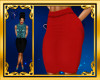 Red Skirt Slim