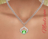 Silver Necklaces (Green)