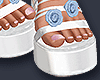 Denim Flower Sandals W.