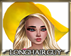 blond yellow hat