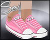 *S Pink Converse Shoes
