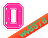 The letter O (Pink)