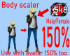 150% Tall BodyScaler M/F