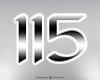 115 sign no background