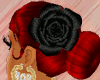 Red Bun With Black Rose