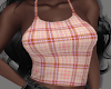 Terracotta Plaid Tank