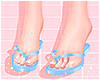 Flip flops blue
