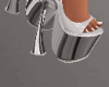 White Plats Heels