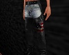 blue jean leather chaps+