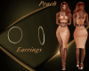 PEACH Gold earrings