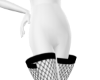 black fishnet thigh sock