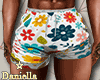 D| Flower Couple Shorts