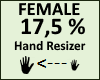 Hand Scaler 17,5% Female
