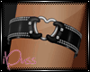 !iP Pvc Heart Bracelet L
