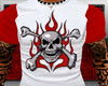 Flame Crossbones Shirt M