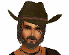 Cowboy Hat with Hair