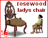 !@ Rosewood ladys chair 