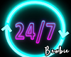 (B) 24-7 Sign Neon