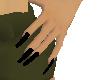 extra long black nails