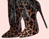 E* Leopard Boots