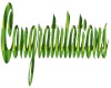 Congratulations in Green