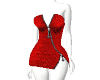sexy red zip dress