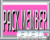 BBC PACK MEMBER tag pink