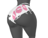 *White/Pink Kiss Shorts