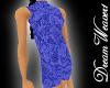 Blue Snakeskin Dress