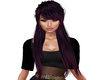 Hair with bangs purple