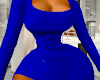 Split Dress Blue
