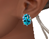 blue zircoin earrings