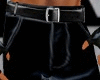 black casual pants &belt