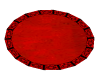 Red Glow Round Rug