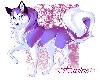 purple wolf bed